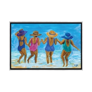 iCanvas "Ladies on the Beach I" by Julie Derice Framed - Bed Bath